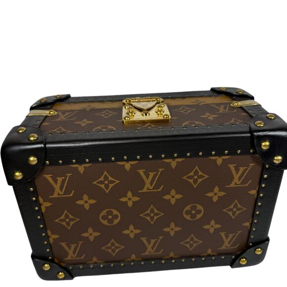 Louis Vuitton Reverse Monogram Trunk Coffret Tresor 24 box clutch case bag LV - Picture 3 of 16